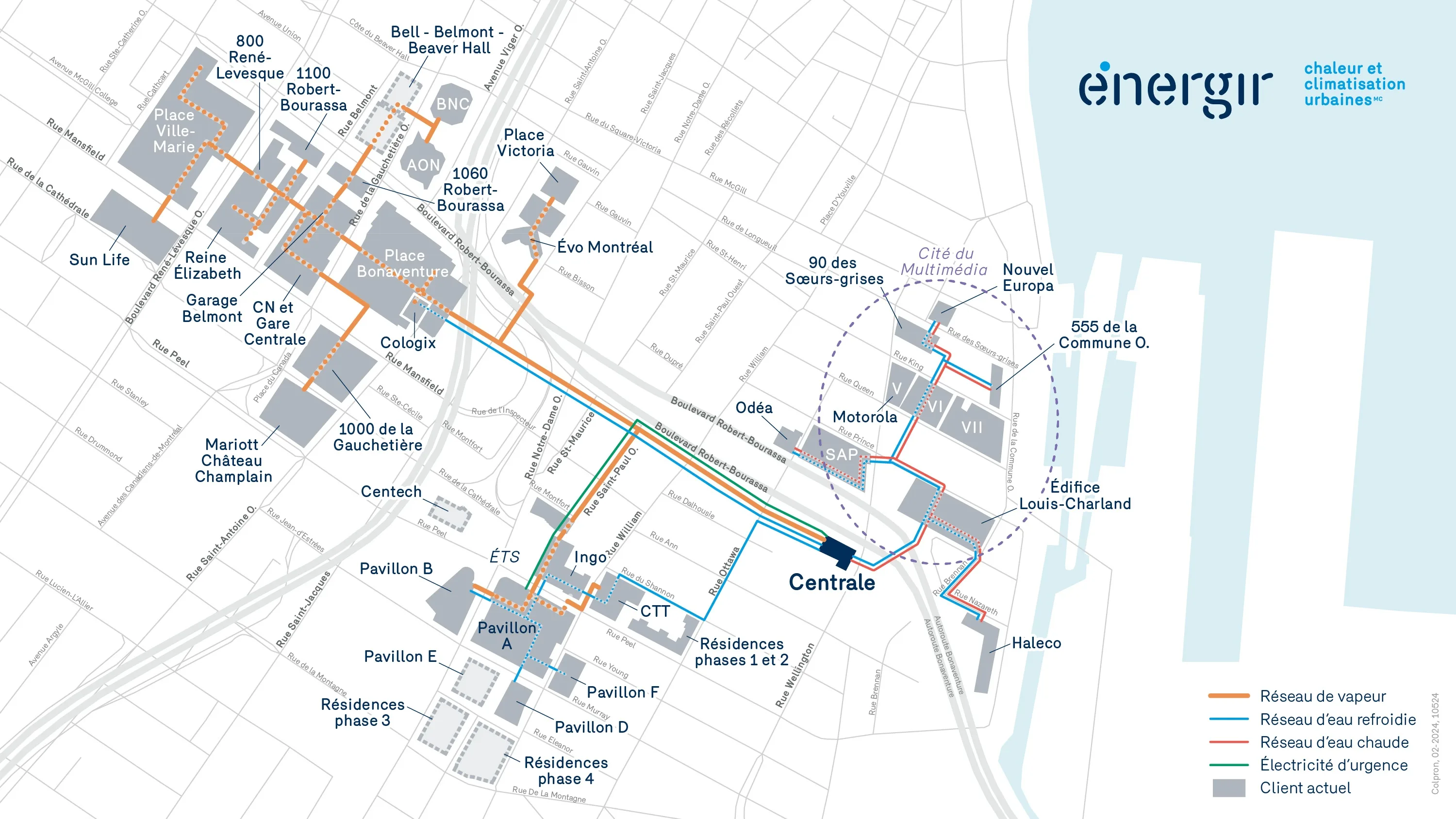 Carte du réseau et ajuster la visualisation